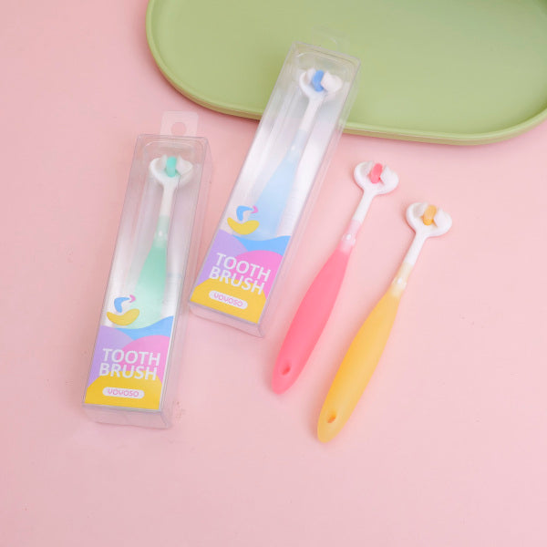 Children's 3-sided toothbrush, single-pack