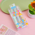 Cloudy soft geometric shape Children's soft bristle toothbrush 3-pack