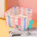 Color strip series storage square box with 4 compartments
