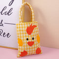 Easter Plaid Chick Tote Bag