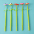 Panda with flower shaking gel pen-black