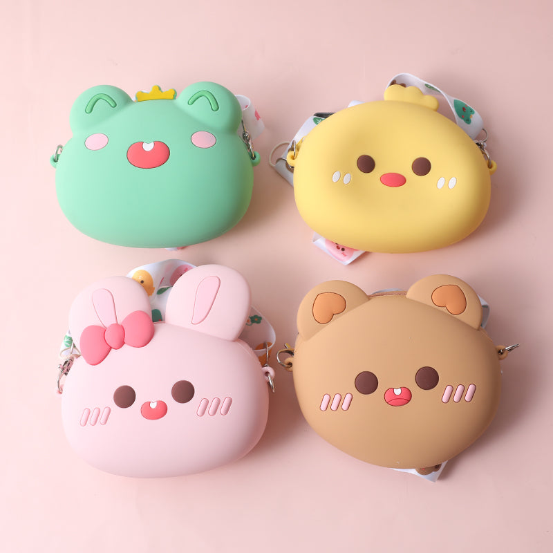 Cartoon style crossbody coin purse
