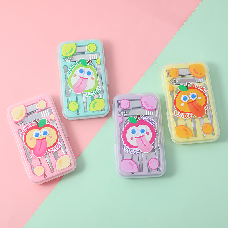 Fruit emoji nail clippers 7pcs set