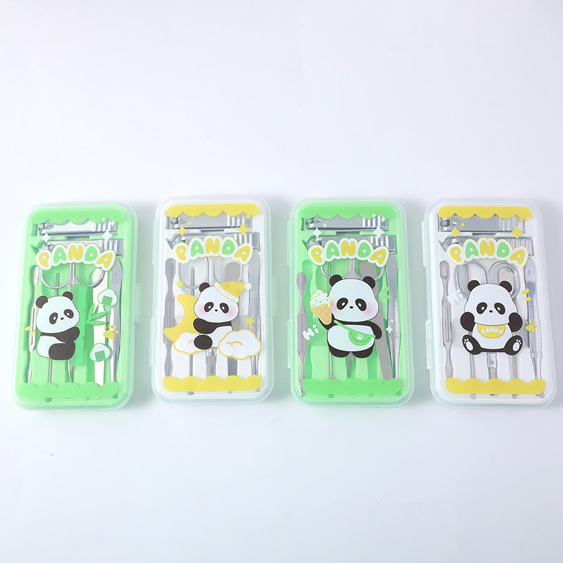 Chinese baby panda nail clippers 7pcs set
