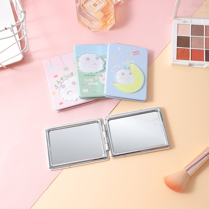 Rectangular cute lamb fashion mirror