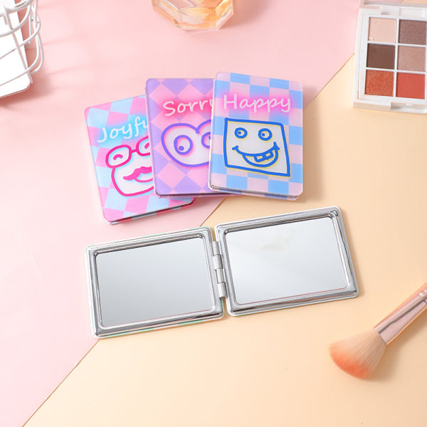 Rectangular facial expression fun fashion mirror