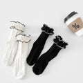Sweet lace mid-calf socks for kids-M