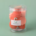 Delicate and soft barreled multi-purpose powder puff 9pcs set-orange