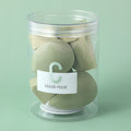 Delicate and soft barreled multi-purpose powder puff 9pcs set-green