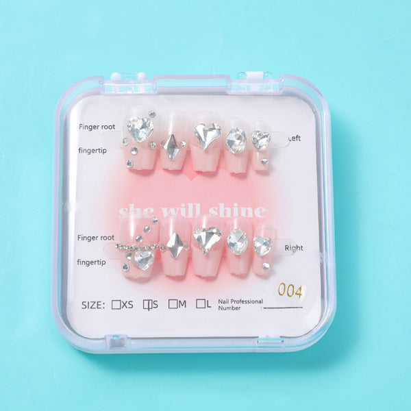 Flexible and delicate wearable manicure -A04 strong meaning for love