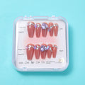 Flexible and delicate wearable manicure -A18 honey bean cloud veil