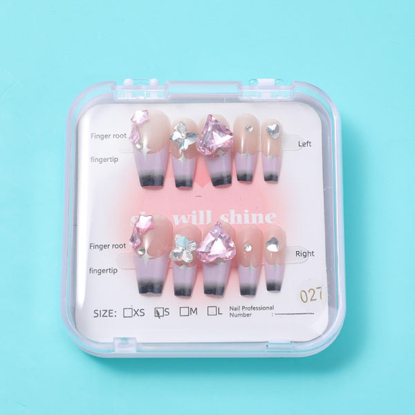 Flexible and delicate wearable manicure -A27 ink dyed hair