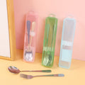 Japanese style portable spoon and fork set