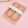 Rectangular Economy plate - pink