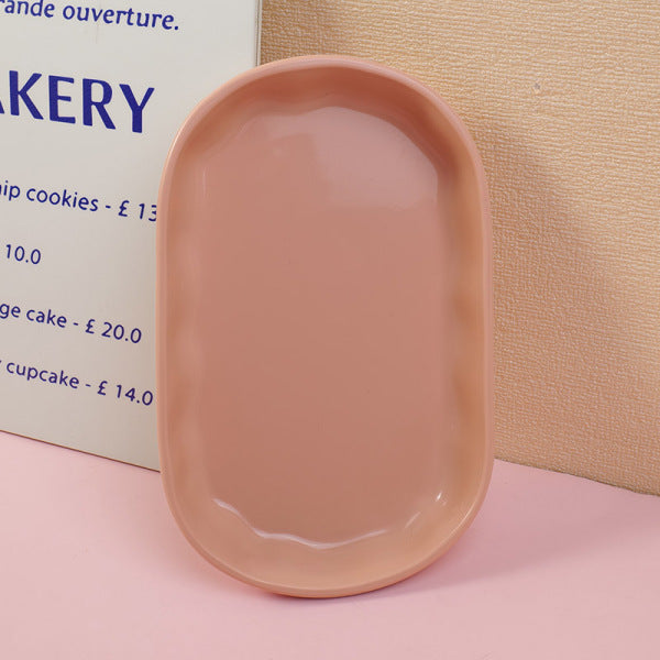 craft snack plate - pink