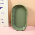 craft snack plate - green