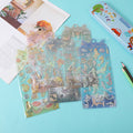 Gradient color expoxy stickers