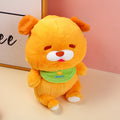 Sitting mango puppy 30cm-bib style plush doll