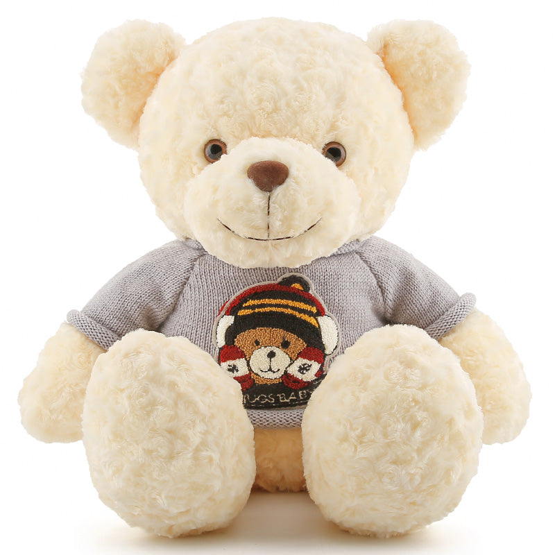 New sitting grey sweater bear plush doll-48cm