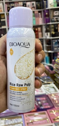 Rice spray sun screen