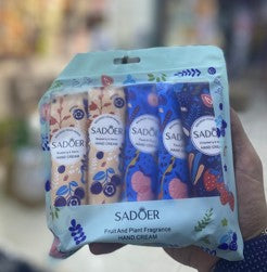 blue five pcs sdoer hand cream