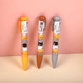 Cat diary decompression gel pen-blue