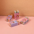 Happy girl sandwich eraser