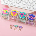 Macaron color binder clip-19mm（19pcs)