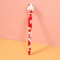 Sweet rabbit strawberry series gel pen with side button-blue