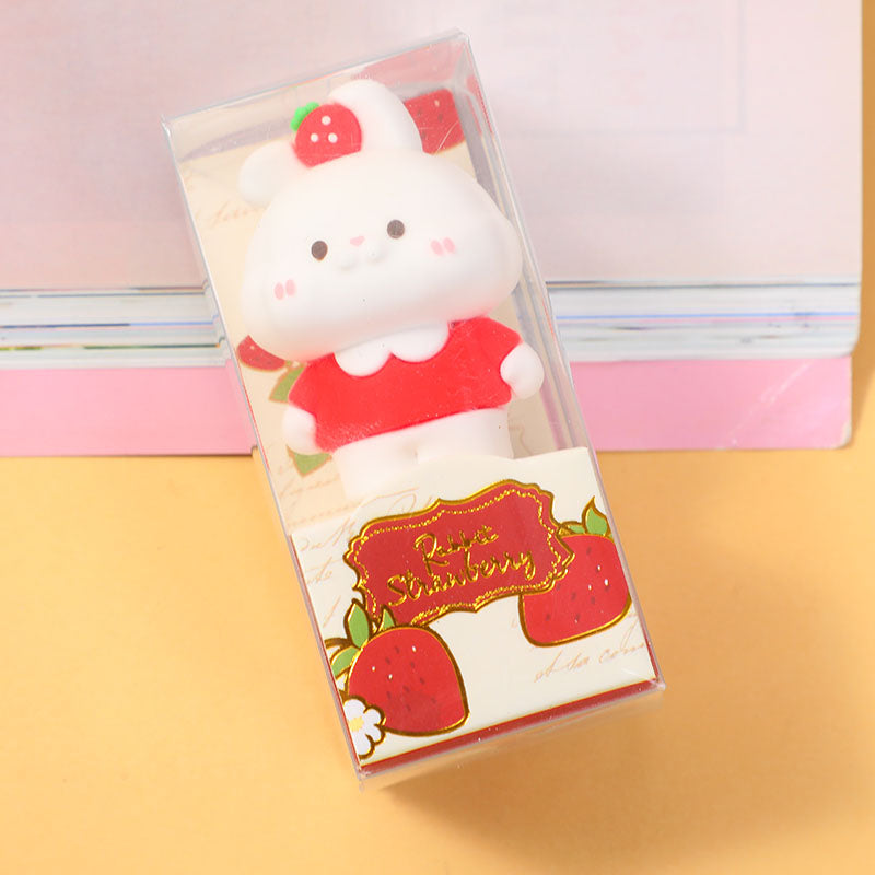 Sweet rabbit strawberry series pencil sharpener