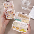 7-compartment square pill box