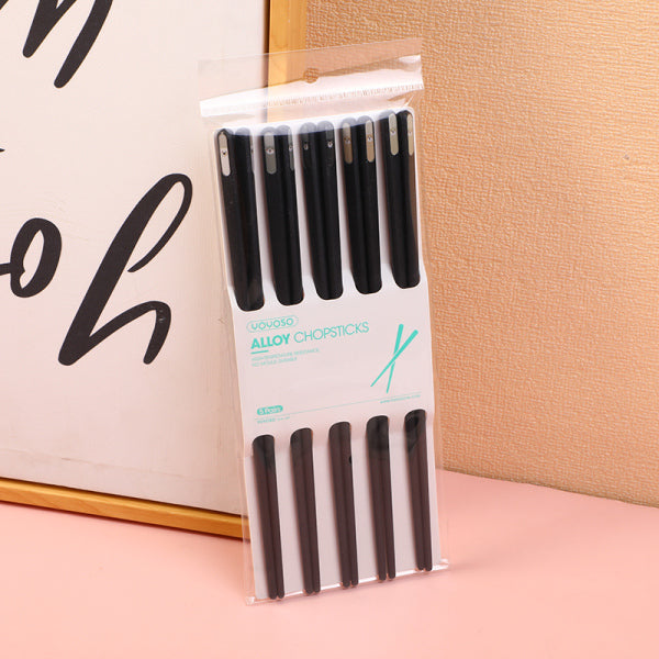 Colorful Alloy Chopsticks (5 pairs)-3