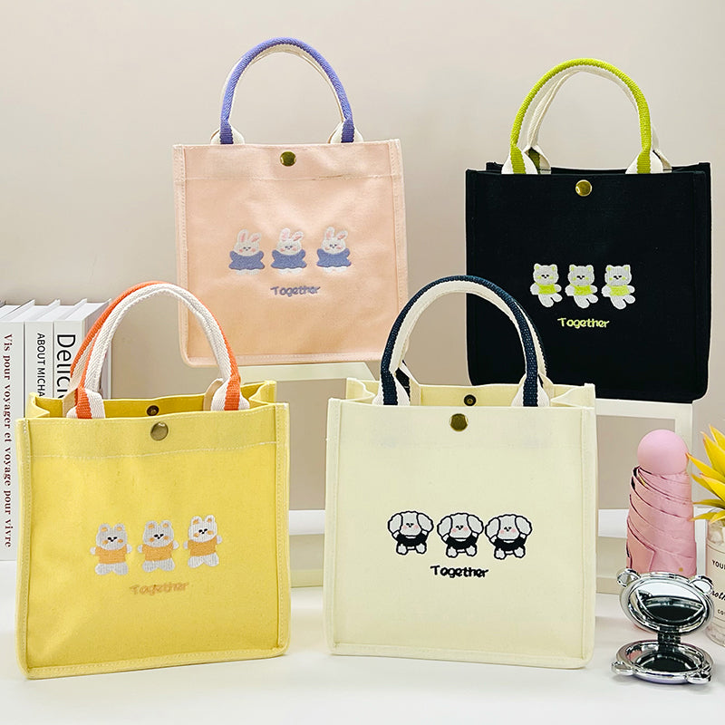 Square handbag (Dancing pet series coated shoulder bag)-No.2
