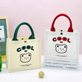 Square handbag (Cool bear series coated shoulder bag)-No.3