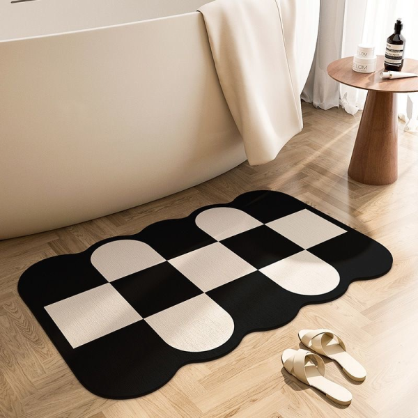 Checkerboard floor mat