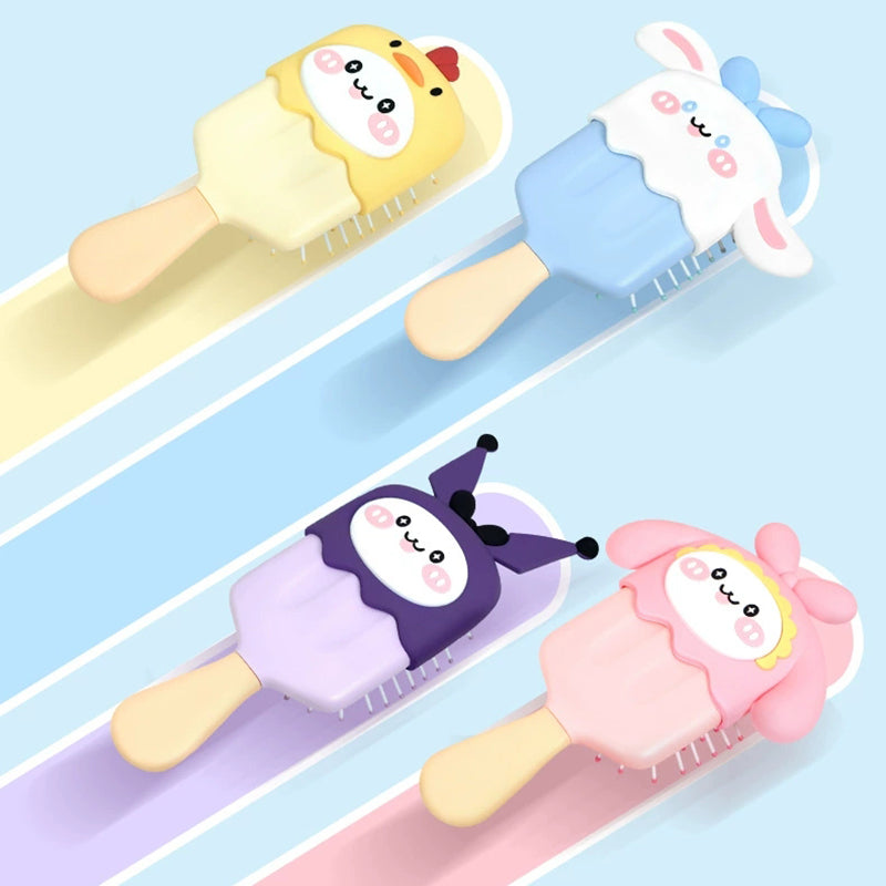 Animal family ice cream mini massage comb