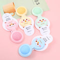 Big-eyed series air cushion folding comb with mirror