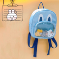 DIY doll children's backpack-blue