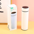 Business straight vacuum cup (with temperature screen) 500ml-white