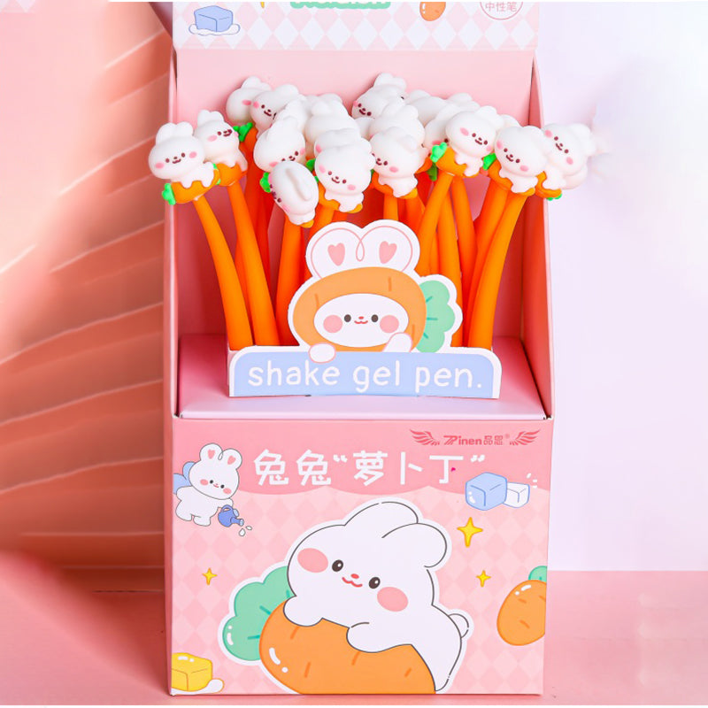 Radish rabbit shaking gel pen-blue