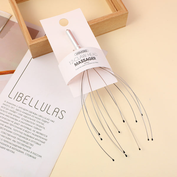 12-claw head massager