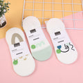 Women's combination style trendy invisible socks A02-two pairs