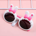 Rabbit with bowknot children's polarized glasses-white