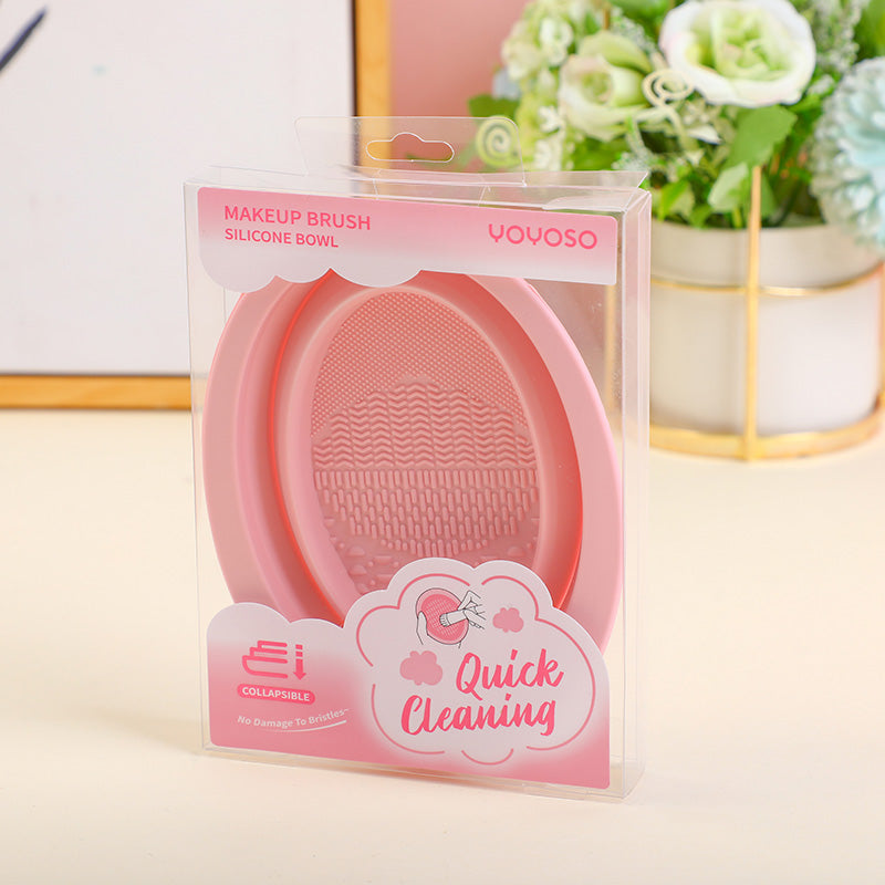 Makeup brush silicone bowl