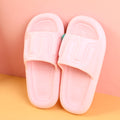 Creative vertical stripes women's household slippers size 40-41-pink