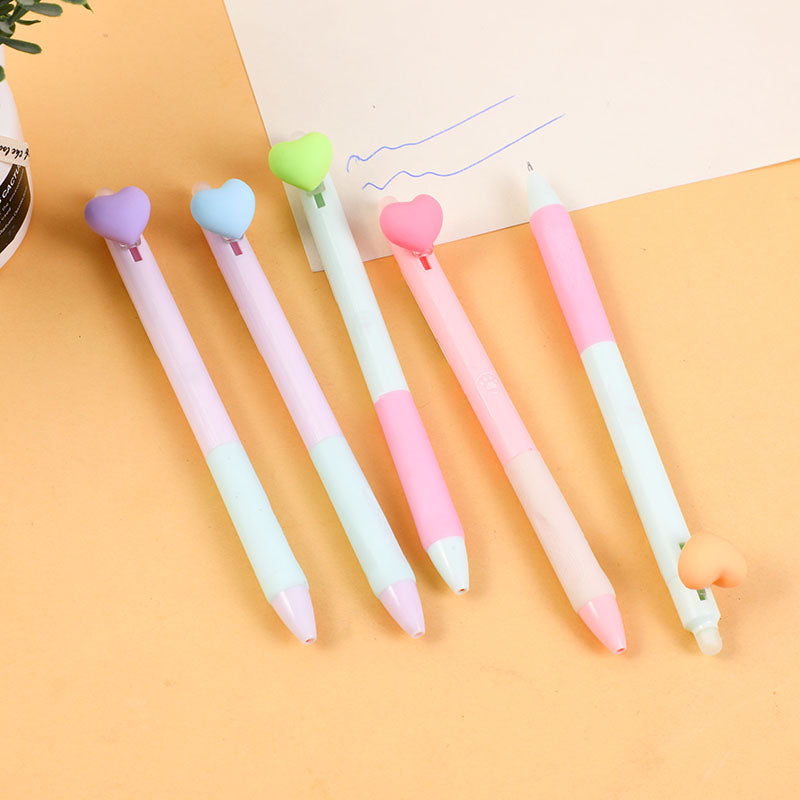 Heart erasable pen-blue