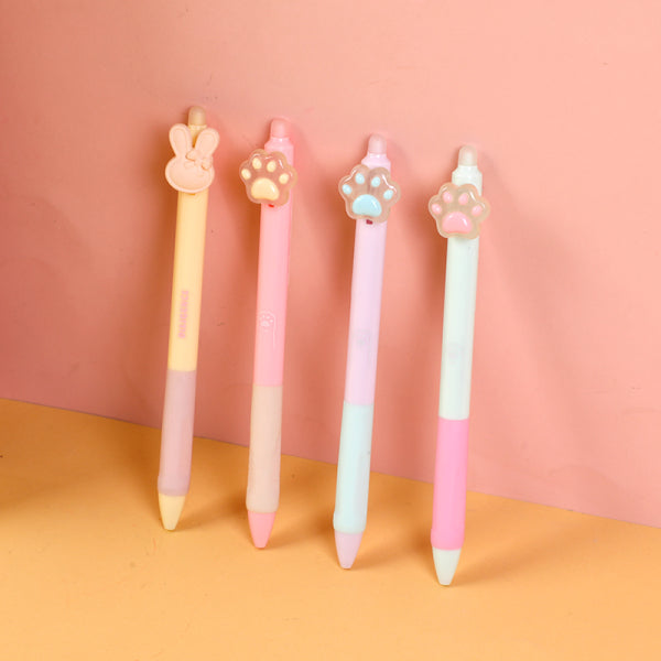 Transparent cat's claw erasable pen-blue