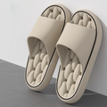 Men's bathroom slippers with black edge and holes size 42-43 (khaki)