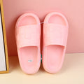 Mini biscuit couple women's household slippers size 40-41 (misty pink)