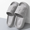 Mini biscuit couple men's household slippers size 40-41 (misty grey)